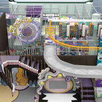 Parque Infantil Interior Estilo Meland de Luckyplay, Emocionantes Proyectos de Gran Altura, Material Plástico, Capacidad de 100-500 kg para >10 Pasajeros