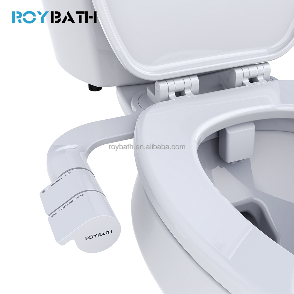 Non-Electric Bidet Attachment For Toilet – Ultra-Slim, Dual Nozzle (Rear & Feminine Wash), Adjustable Pressure, Easy DIY Install