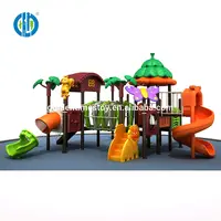 Anaokulu bahçe parkı slayt plastik çocuklar açık oyun alanı çocuk ekipmanları
