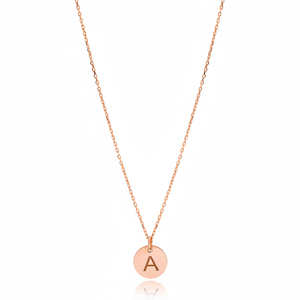 Alfabeto colgante diseño letra A encanto collar forma turco venta al por mayor 925 joyería de plata esterlina - Product Image 2