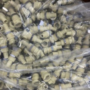 Raccords rapides en acétal BRT avec vanne d'arrêt automatique 1/4 3/8, raccord cannelé pour tuyau <span class=keywords><strong>de</strong></span> montage sur panneau ou traversant - Product Image 5