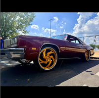 Jantes en alliage forgé sur mesure RCSR RUCCI Deep Dish, 2 pièces, 22, 24, 26 pouces pour Oldsmobile Cutlass Supreme Chevy