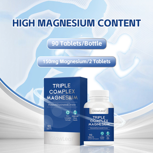 أقراص كبسولة أقراص من المغنيسيوم والكالسيوم والزنك وفيتامين د وثريونات مالات ل ثريونات مجمع جلايكينات سترات المغنيسيوم - Product Image 2