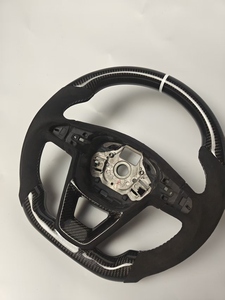 <span class=keywords><strong>Couvre</strong></span>-<span class=keywords><strong>volant</strong></span> en cuir et fibre de carbone à faire soi-même, style sport, avec palettes de changement de vitesse pour <span class=keywords><strong>volant</strong></span> <span class=keywords><strong>SEAT</strong></span> en fibre de carbone - Product Image 5