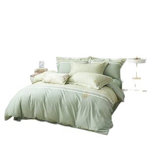 Juego de Ropa de Cama de Cuatro Piezas Duoximeimiankang 100% Algodón, Diseño de Rayas Simple, Sábanas Ecológicas, Funda de Edredón y Fundas de Almohada - Product Image 4