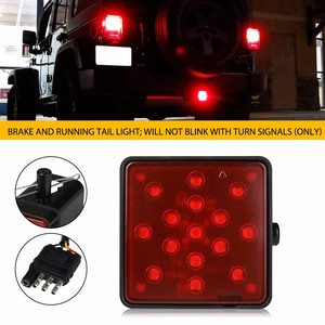 Feu Stop LED Universel à Lentille Rouge 12V pour toutes les camionnettes, camions, VUS, Jeeps avec attelage de classe III 2'' x 2'' - Product Image 6