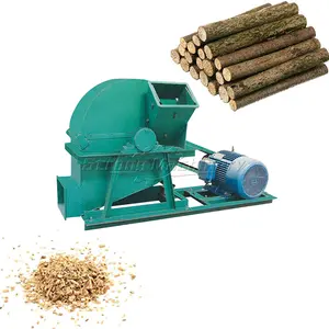 Automatic wood powder grinder chipping machine with gas engine wood crusher machine to crush wood into sawdust