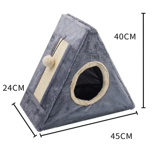 <b>Cat</b> <b>Scratching</b> <b>Post</b> With Paw Mat Sisal Rope Column Anti Slip Base <b>For</b> Indoor <b>Cats</b> - Product Image 3