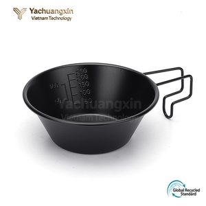 Taza Sierra Portátil de Acero Inoxidable, 200-300 ml, Revestimiento Antiadherente, Vajilla para Camping, Diferentes Colores, con Asa - Product Image 3