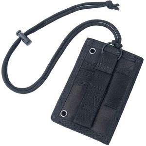 ที่ใส่บัตรประจำตัวแบบยุทธวิธี BSCI พร้อมสายคล้องคอปรับได้ ผลิตจากผ้า Cordura 1000D  พร้อมที่เกี่ยวแบบถอดได้ และที่ใส่ป้ายแบบติดแถบตีนตุ๊กแก  พร้อมพวงกุญแจ - Product Image 1