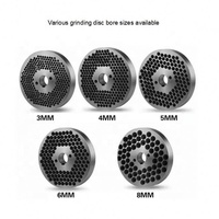 Accessoires pour machine à granulés d'aliments, plaques de broyage pour pelletiseur, divers disques de broyage, diverses tailles de trous disponibles