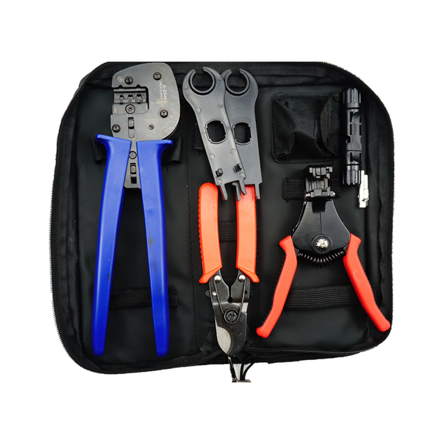 Solar Pv Easy Installation Tool Kits C4K-C Solar Panel Connector Kit With Cutting Tool Crimping Tool for 4/6mm2 Solar Cable