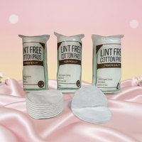 BODY ORGANICS Tampons Faciaux 100% Coton Biologique Sans Peluches Double Face 3 Couches Très Absorbants Diamètre 5,7 cm Extra Doux 100