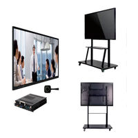 Tableau blanc interactif numérique intelligent à double système Ultra 4K 65 pouces, écran LED, multi-touch, infrarouge 10/20, 120 Hz, Android, Windows
