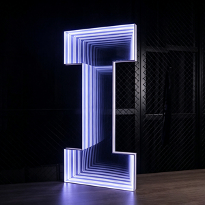 Luz LED Circular de Pared para Interiores, Color Azul, 178 °   Letrero Publicitario con Ángulo de Visión Amplio - Product Image 2