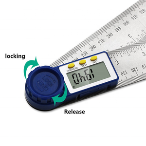 Rapporteur numérique 2 en 1, détecteur d'angle numérique, 200mm, règle des rapporteur, <span class=keywords><strong>jauge</strong></span> d'angle, carré <span class=keywords><strong>de</strong></span> <span class=keywords><strong>charpentier</strong></span> - Product Image 3