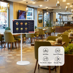 Televisor Portátil HBYLCD con Ruedas, Pantalla Táctil Inteligente de 24 Pulgadas, Android 15, 1080P, Recargable, Giratorio, <span class=keywords><strong>para</strong></span> Sala de Estar, Cocina, Gimnasio - Product Image 1
