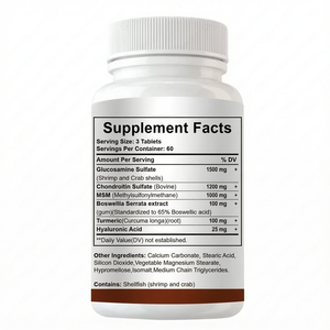 Suplemento <span class=keywords><strong>para</strong></span> el Soporte Articular, Alivio <span class=keywords><strong>para</strong></span> Huesos, Espalda, Rodillas y Manos, Glucosamina, Cúrcuma, MSM, Boswellia, 180 Tabletas, Personalizado al por Mayor - Product Image 2