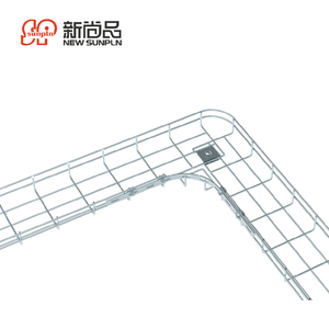 大容量丝网电缆桥架支撑系统镀锌钢电力系统电缆管理 - Product Image 3