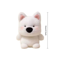 Peluche mignonne en forme de petit sac de haricots, compagnon de bureau adorable personnalisé, peluches fabriquées à la main en usine, mascotte en peluche panda et raton laveur