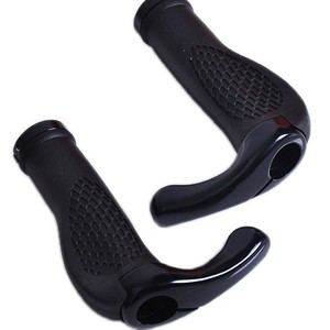 Poignées de guidon de vélo 22,2 mm en caoutchouc ergonomiques pour VTT bleues - Product Image 3