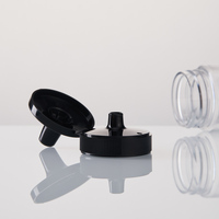 Capuchons à pression en plastique PP de 38, 400, 43 mm avec valve en silicone, forme de pouce, pour miel et condiments, couvercles en PP à pression