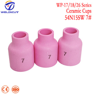 Buse à lentille de gaz TIG 54N16SW # 6 3/8 pouces 9,5 mm en alumine refroidie au gaz <span class=keywords><strong>pour</strong></span> torche WP-17 18 26, 10 pièces - Product Image 4
