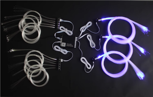 Đèn sợi quang <span class=keywords><strong>LED</strong></span> 7 màu điều khiển bằng ứng dụng và giọng nói, đèn trần xe ô tô, hiệu ứng sao băng, bầu trời sao, đèn sợi quang RGBW - Product Image 4