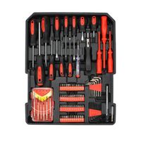 Caja de Herramientas Rodante de Alta Resistencia de 499 Piezas, Caja de Herramientas de Aleación de Aluminio, Kit de Herramientas Manuales para Mecánico de Reparación de Automóviles, para Taller y Garaje