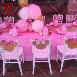 法国儿童家具儿童 chivari 椅子粉红色塑料椅子