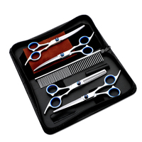 Ciseaux de toilettage pour animaux de compagnie en acier inoxydable Kit d'outils de coiffeur