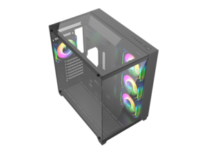 Vente en gros d'usine OEM nouveau boîtier de jeu en verre à trois faces panneau de verre supérieur vision complète armoire d'<span class=keywords><strong>ordinateur</strong></span> - Product Image 4