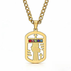 Medieval Vintage Bulk Fashion Pendant <b>Necklace</b> 316L Stainless Steel 14k 18k Gold Plated <b>Necklace</b> Gold Medallion <b>for</b> Women <b>Men</b> - Product Image 5
