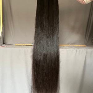 Venta al por mayor de cabello virgen vietnamita de 40 pulgadas, sin procesar, con cutícula alineada, encaje transparente, densidad del 180%, sin pegamento, tejido sin adhesivo, decolorado 613 - Product Image 2