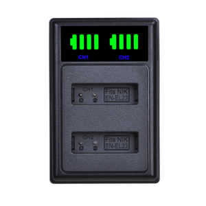 EN-EL23 ENEL23 EL23 LED USB 2 Ports <span class=keywords><strong>Chargeur</strong></span> pour Nikon <span class=keywords><strong>Coolpix</strong></span> S810c P900s P900 P610s P610 P600 B700 Caméra - Product Image 2