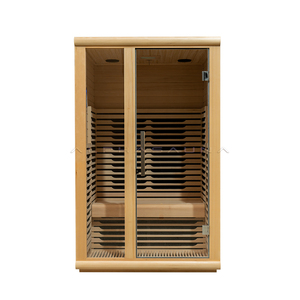 Salle de hammam intérieure pour deux personnes, sauna intérieur avec luminothérapie rouge, en bois de cèdre japonais massif, personnalisable - Product Image 5