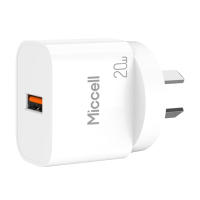 Chargeurs iPhone Type C OEM Miccell, chargeurs ultra-rapides, chargeurs USB C rapides, prises personnalisées US/UK/EU, adaptateur mural en gros