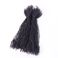 Extensions de dreadlocks 0,1-0,8 cm en cheveux humains pour hommes/femmes, tresses au crochet, extensions de dreadlocks, boucles interlockées, cheveux au crochet