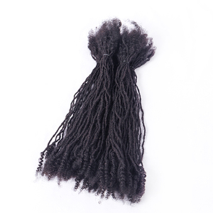 Extensions de dreadlocks 0,1-0,8 cm en cheveux humains pour hommes/femmes, tresses au crochet, extensions de dreadlocks, boucles interlockées, cheveux au crochet - Product Image 2