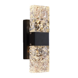 Outdoor Crystal Wall Lamp Long Strip Warm <b>Light</b> Waterproof Rustproof Modern Minimalist Design For <b>Corridor</b> Restroom Decorative - Product Image 5