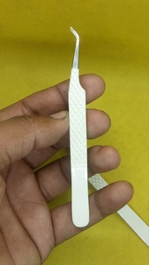 ชุดแหนบต่อขนตา2ชิ้น,แหนบ45องศาแหนบขนตาเพิ่มวอลลุ่มสีครีม - Product Image 2