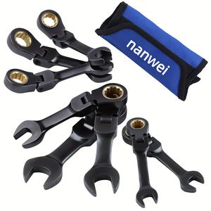 Set di Mini Chiavi a Cricchetto Orientabili per Riparazioni Auto, Chiavi Piccole per Riparazioni Meccaniche in Spazi Ristretti - Product Image 1