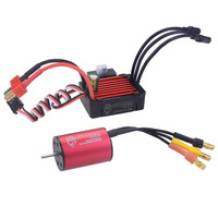 Moteur Brushless Étanche Surpass Hobby 2030, Combo ESC 25A, Batterie Lipo 2S, Portée 150m pour Bateaux RC, Planches de Surf, Hydrofoils