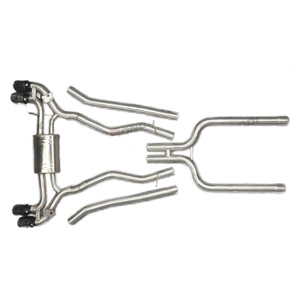 76 MM High-Performance 304 Stainless Steel Catback Muffler Exhaust Pipe for BMW M5 F90 4.4T S63B44B Factory Wholesale Price - Product Image 1