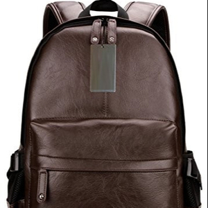 Sac à dos Leo Torresi élégant en cuir véritable de vache/buffle/chèvre, couleur chocolat, pour homme et femme - Product Image 1