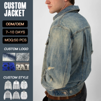 Veste en jean pour homme YUCE, très vendue, de qualité supérieure, 100% coton, écologique, légère, coupe-vent, logo personnalisé