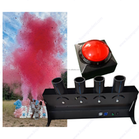 Révélation du sexe, fête prénatale, garçon ou fille, équipement DJ, lanceur de confettis à 4 tirs, DMX512, télécommande, équipement de scène, machine à confettis