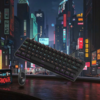 OEM ODM Personnalisé pour Clavier de Jeu Ergonomique Filaire RGB Étanche Métallique Mécanique pour Ordinateur Portable Stock en Gros