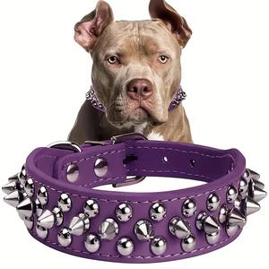 El <span class=keywords><strong>Collar</strong></span> para mascotas con remaches antimordeduras más vendido, <span class=keywords><strong>Collar</strong></span> para perro estilo Bullet Punk inspirado en Ultra-Cool con correa - Product Image 6