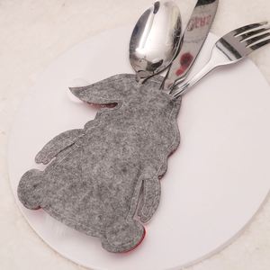 Housse de couverts de Noël, pochette porte-couteau et fourchette, sac à bonbons, décoration de fête de Noël - Product Image 4